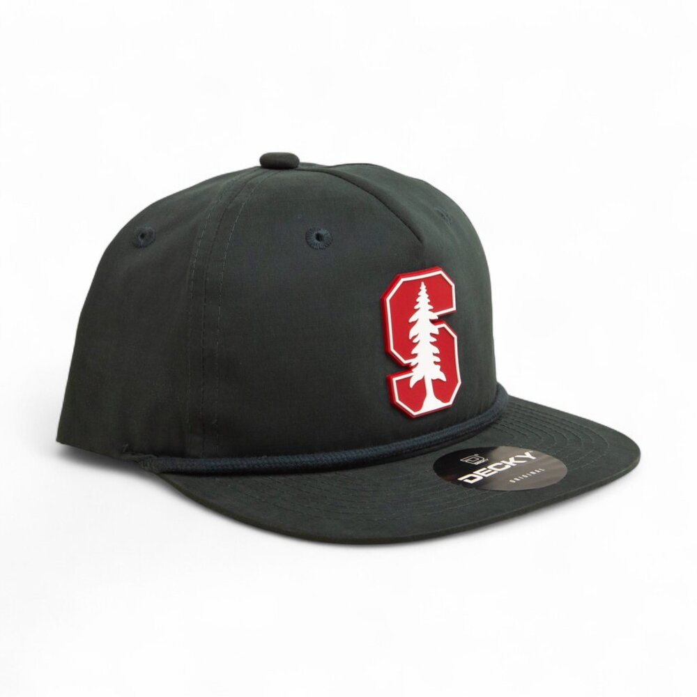 Stanford Cardinal 3D Classic Rope Hat- Charcoal